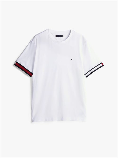 t-shirt man white TOMMY HILFIGER | MW0MW38078YBR